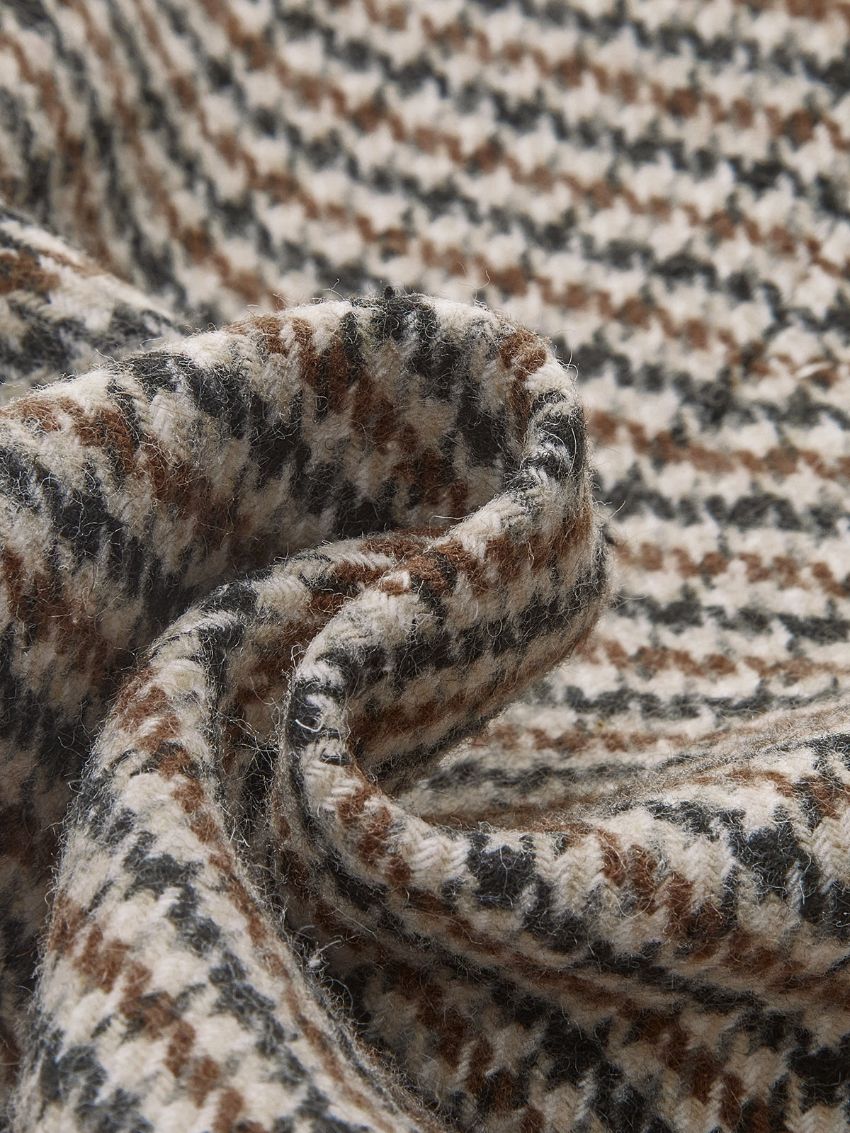 Houndstooth A-Line Mini Skirt