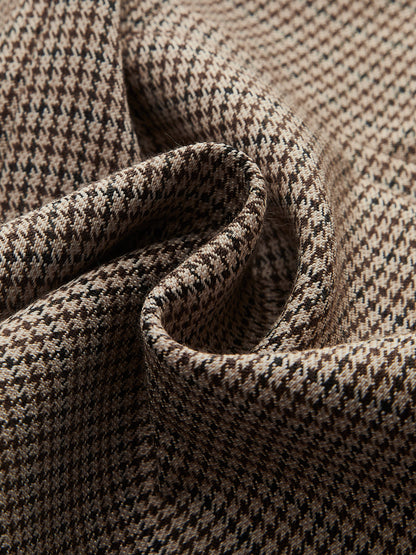 Plaid Pockets A-Line Mini Skirt