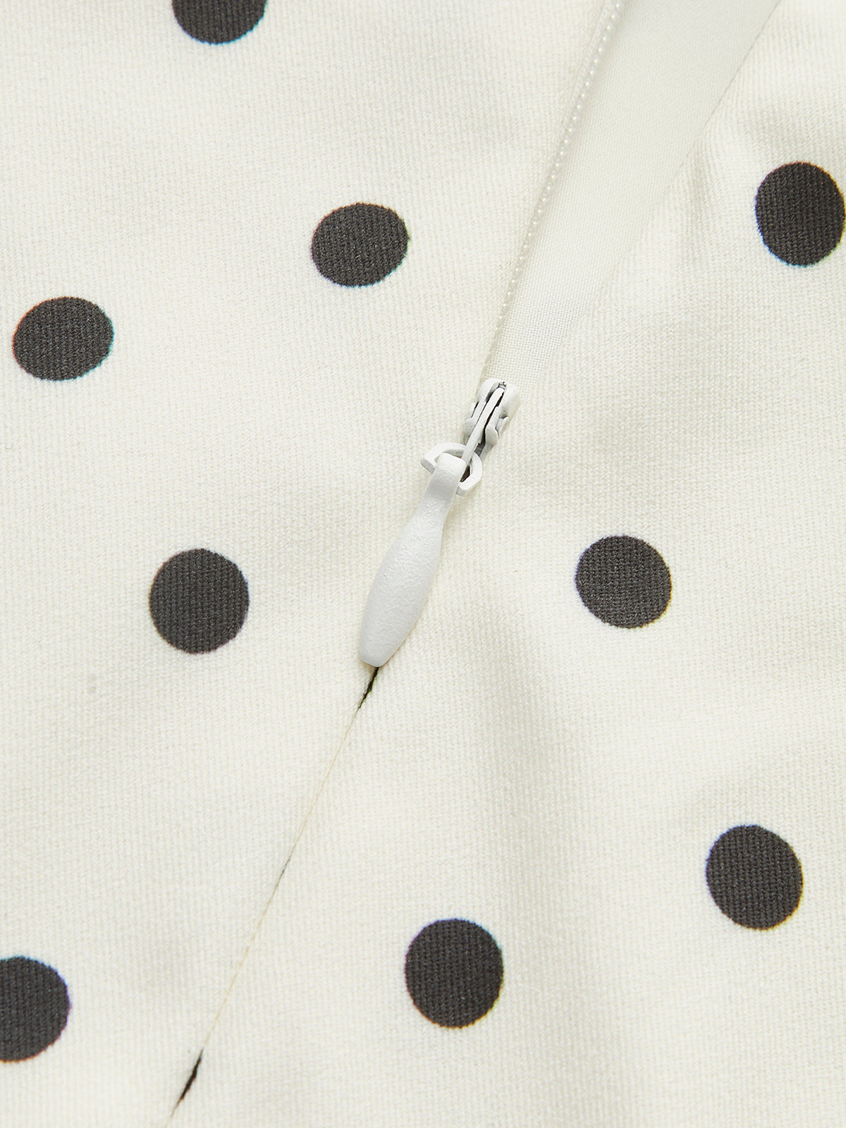 Polka Dot Lace-Up Back Dress