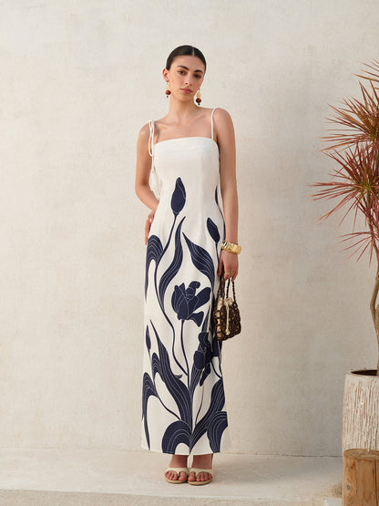 Floral Tie-Back Cami Dress