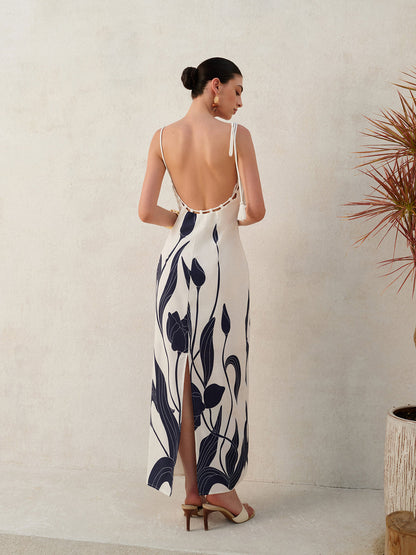 Floral Tie-Back Cami Dress