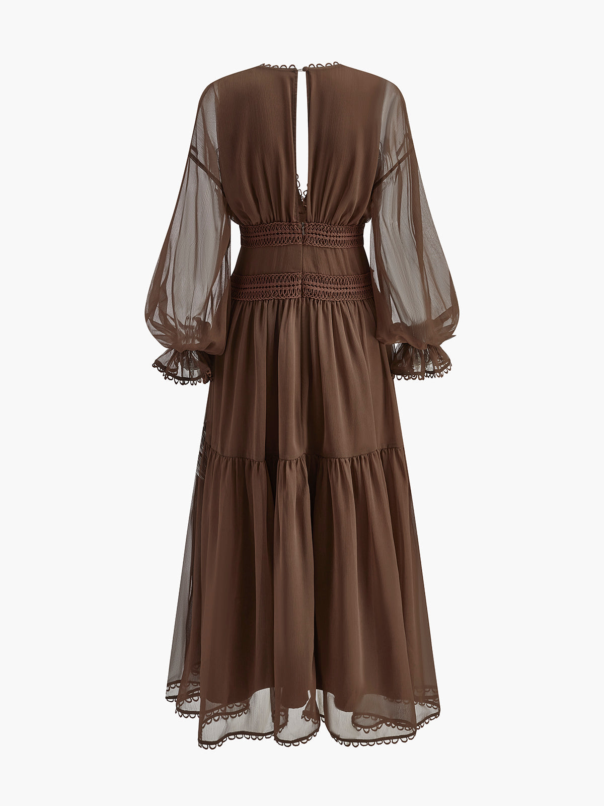 Boho Semi-Sheer Chiffon Dress