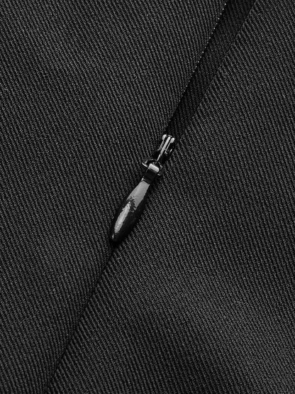 Irregular Package Belted Midi Skirt