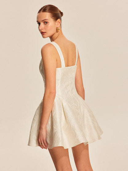 Sweetheart Neckline Flared Dress