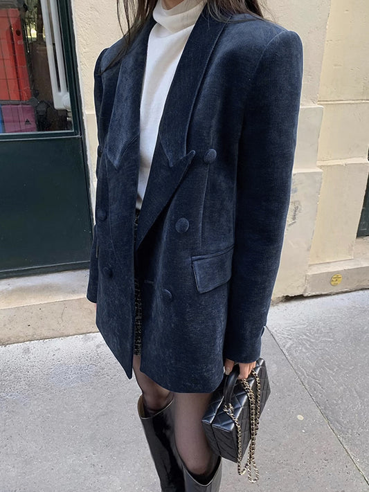 Elegant Shift Button Blazer