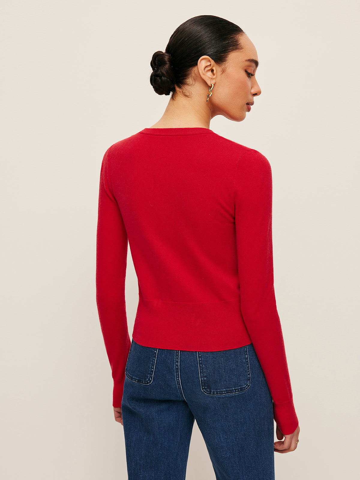 3D Floral Accent Cardigan