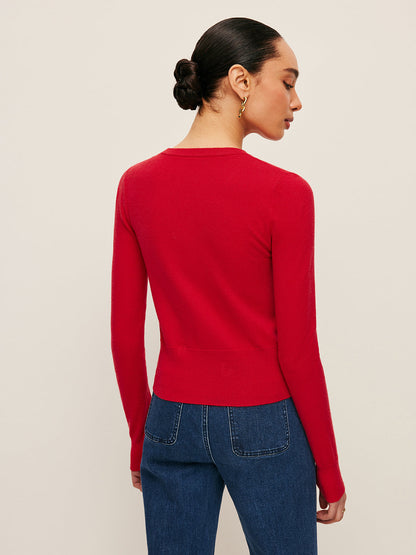 3D Floral Accent Cardigan