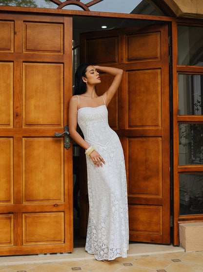 Lace Spaghetti Strap Dress