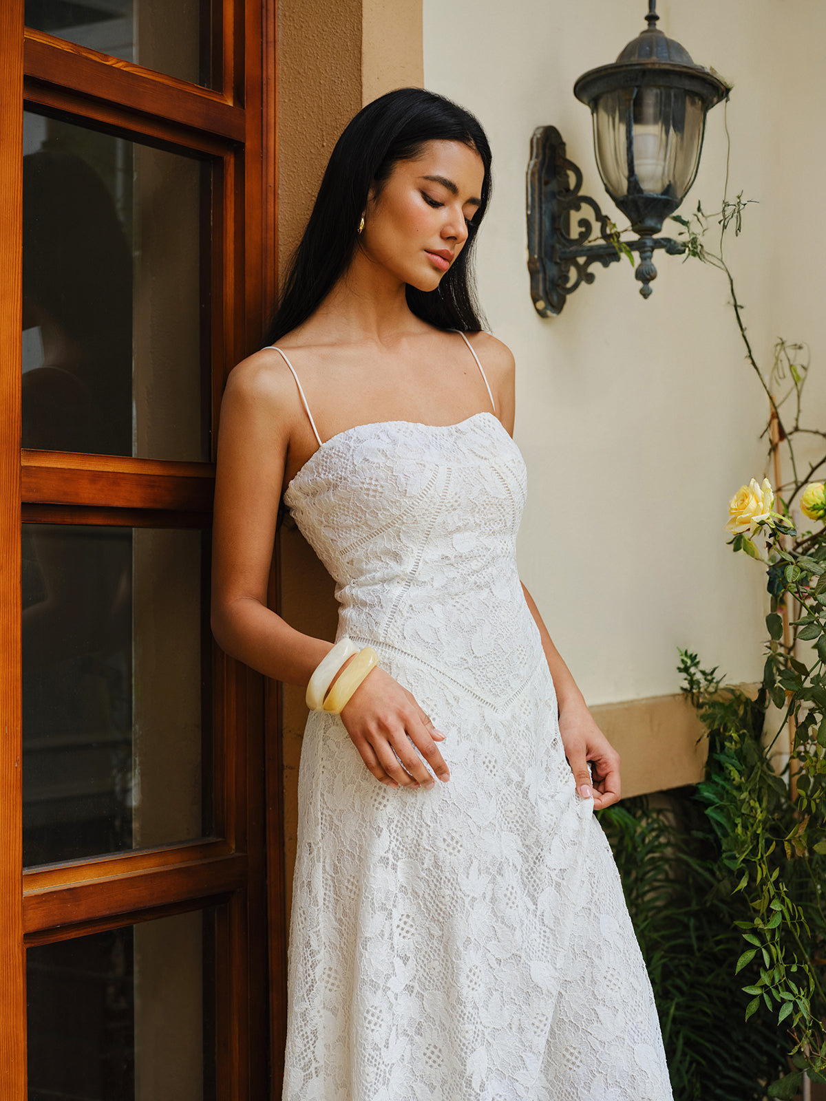 Lace Spaghetti Strap Dress