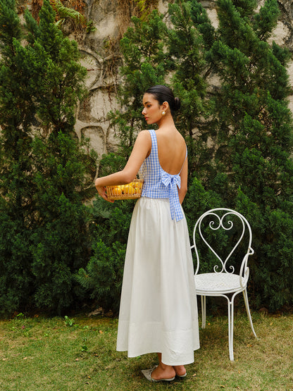 High-Waist Flared Skirt