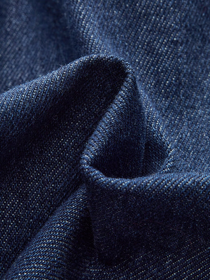 Denim Pocket Detail Shorts Set