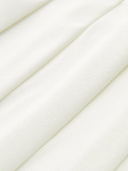 Mid-Waisted Pleated Skirt