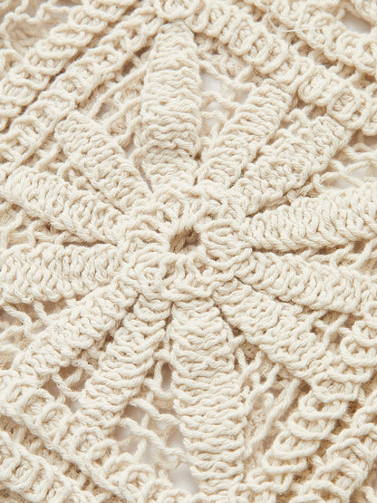 Semi-Sheer Elastic Mid-Waist Pants