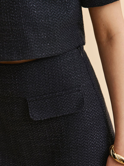 Decor Pocket Tweed Skirt