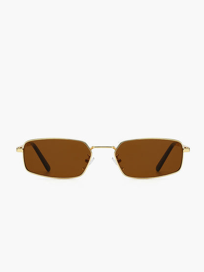 Retro Square Metal Frame Sunglasses