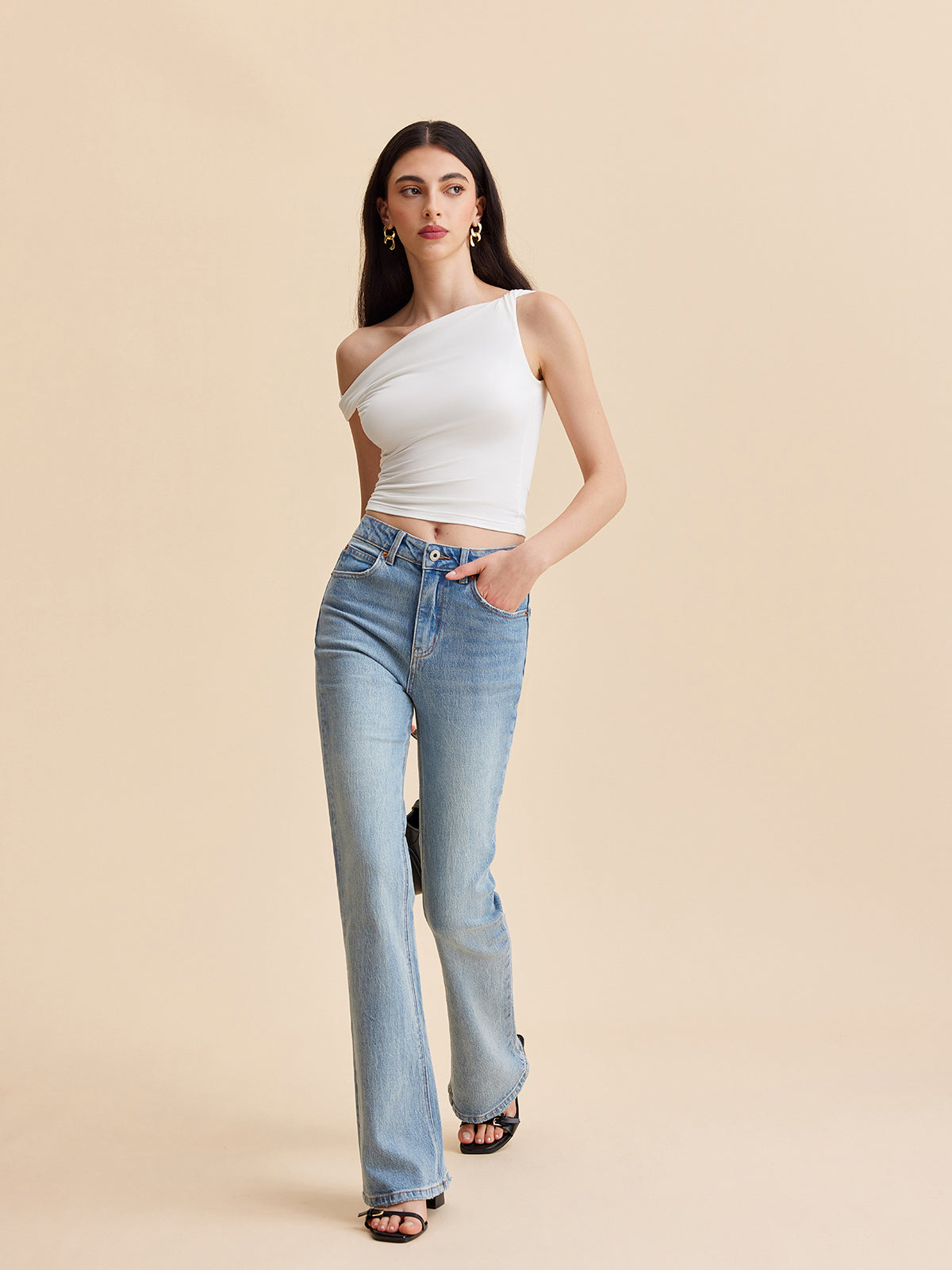 Asymmetrical One-Shoulder Top