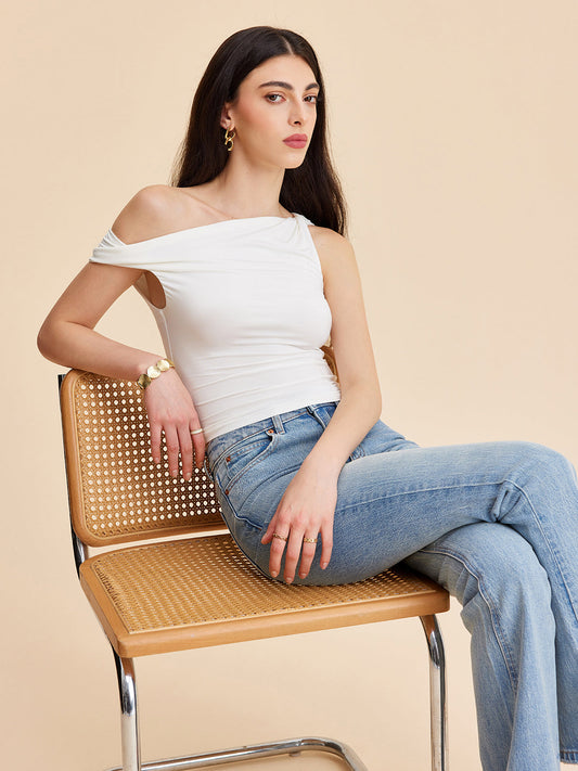 Asymmetrical One-Shoulder Top