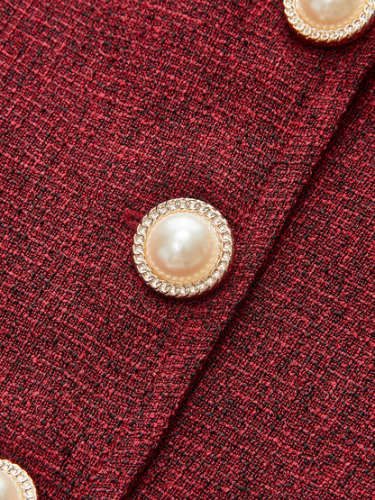 Halter Neck Pearl Button Top