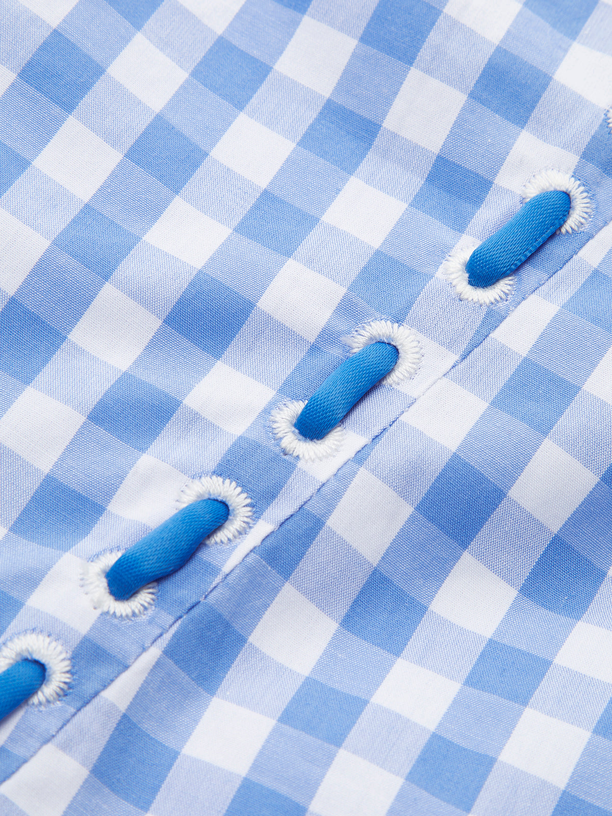 Lace-Up Checkerboard Corset Dress