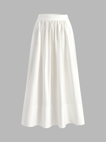 High-Waist Flared Skirt