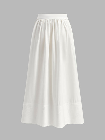 High-Waist Flared Skirt