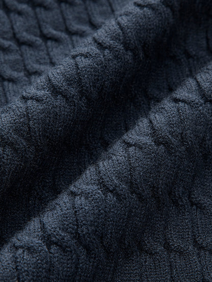 Ribbed Knit Polo Shirt