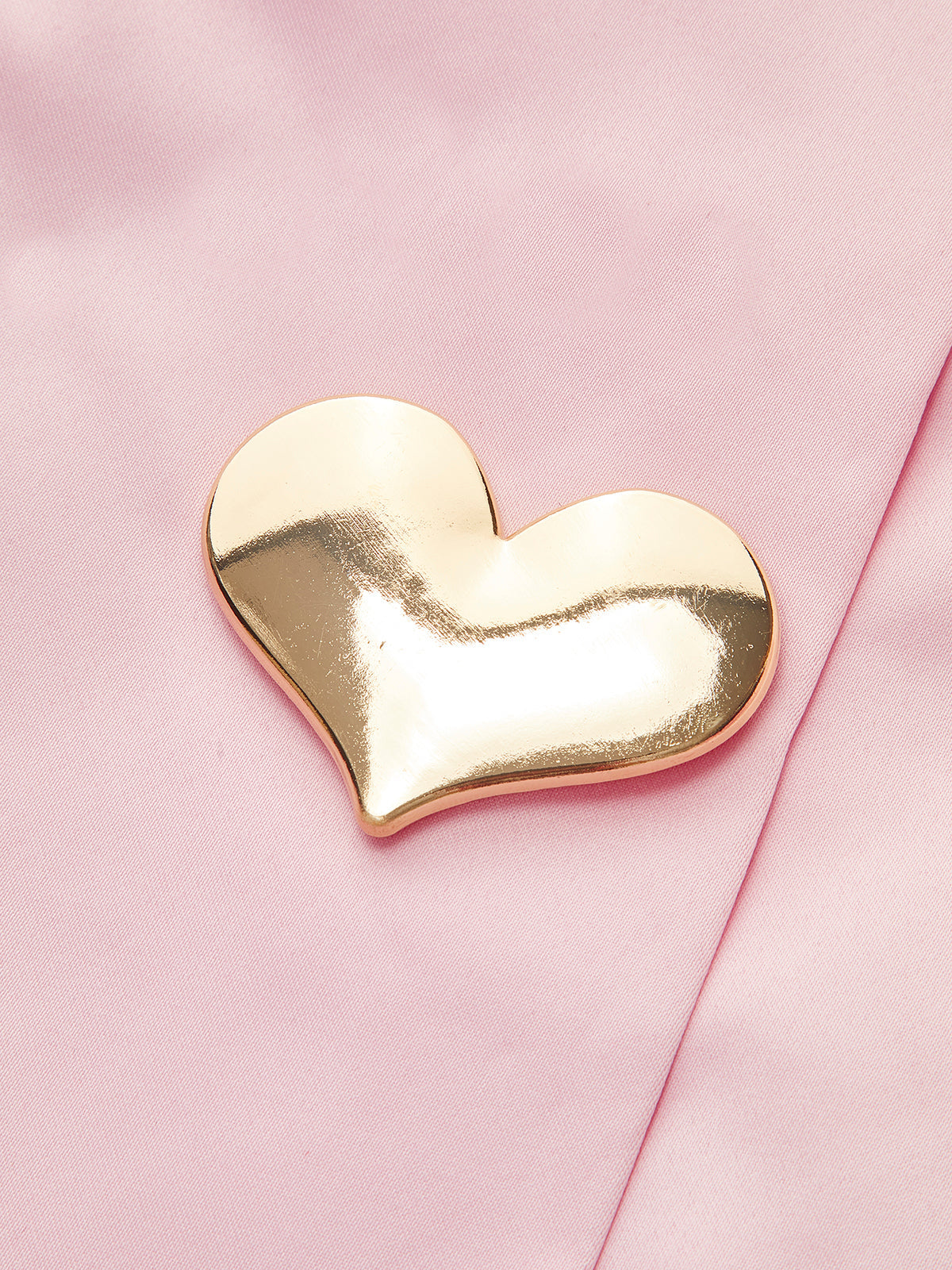 Satin Asymmetrical Buttoned Strapless Dress