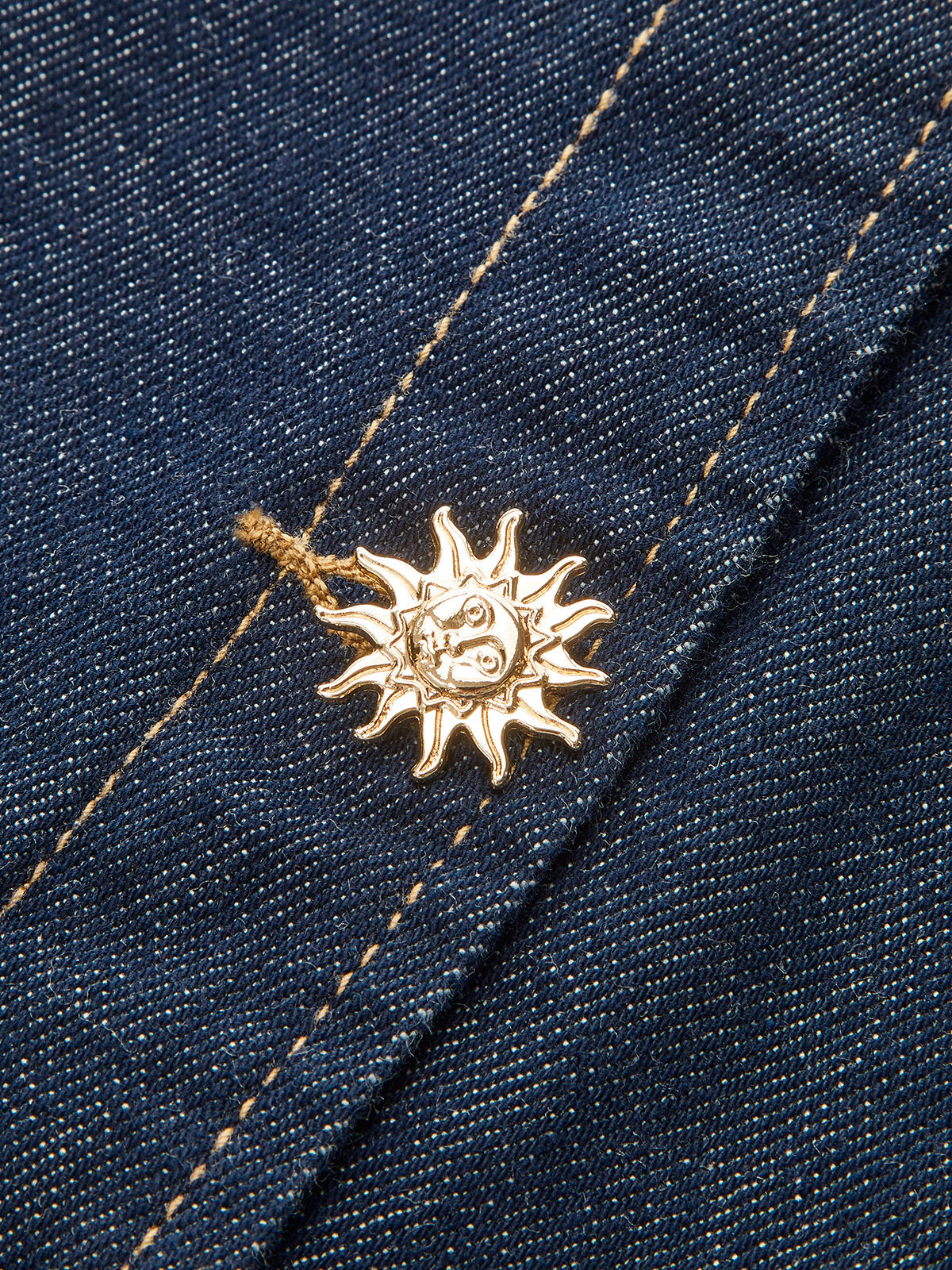 Metal Detail Denim Vest