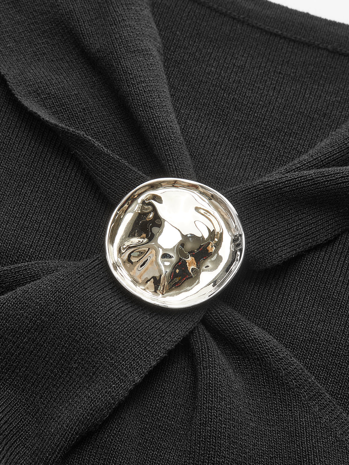 Decor Button Knot-Detail Top