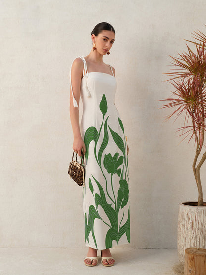 Floral Tie-Back Cami Dress