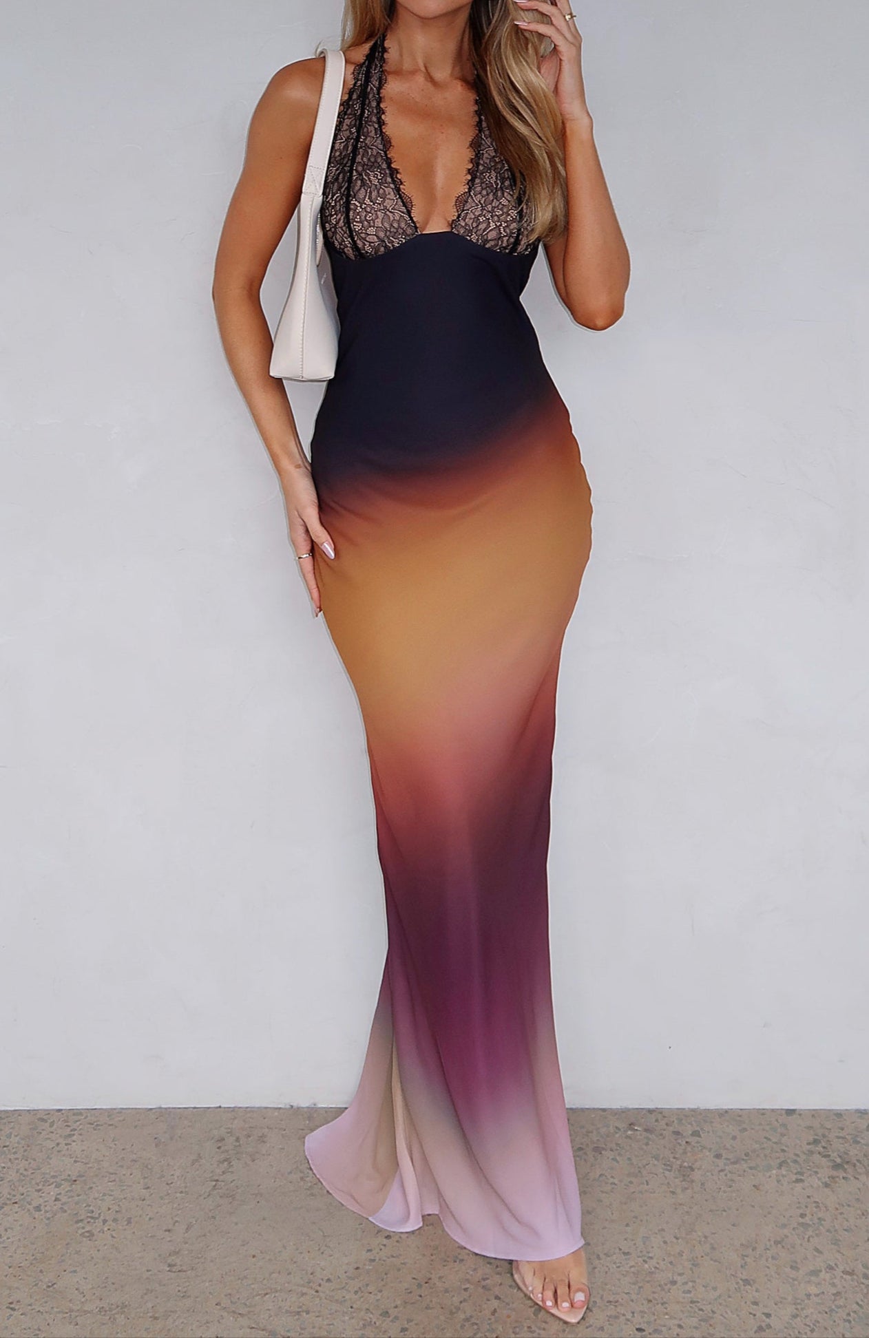 Laura Maxi Dress Auburn Ombre
