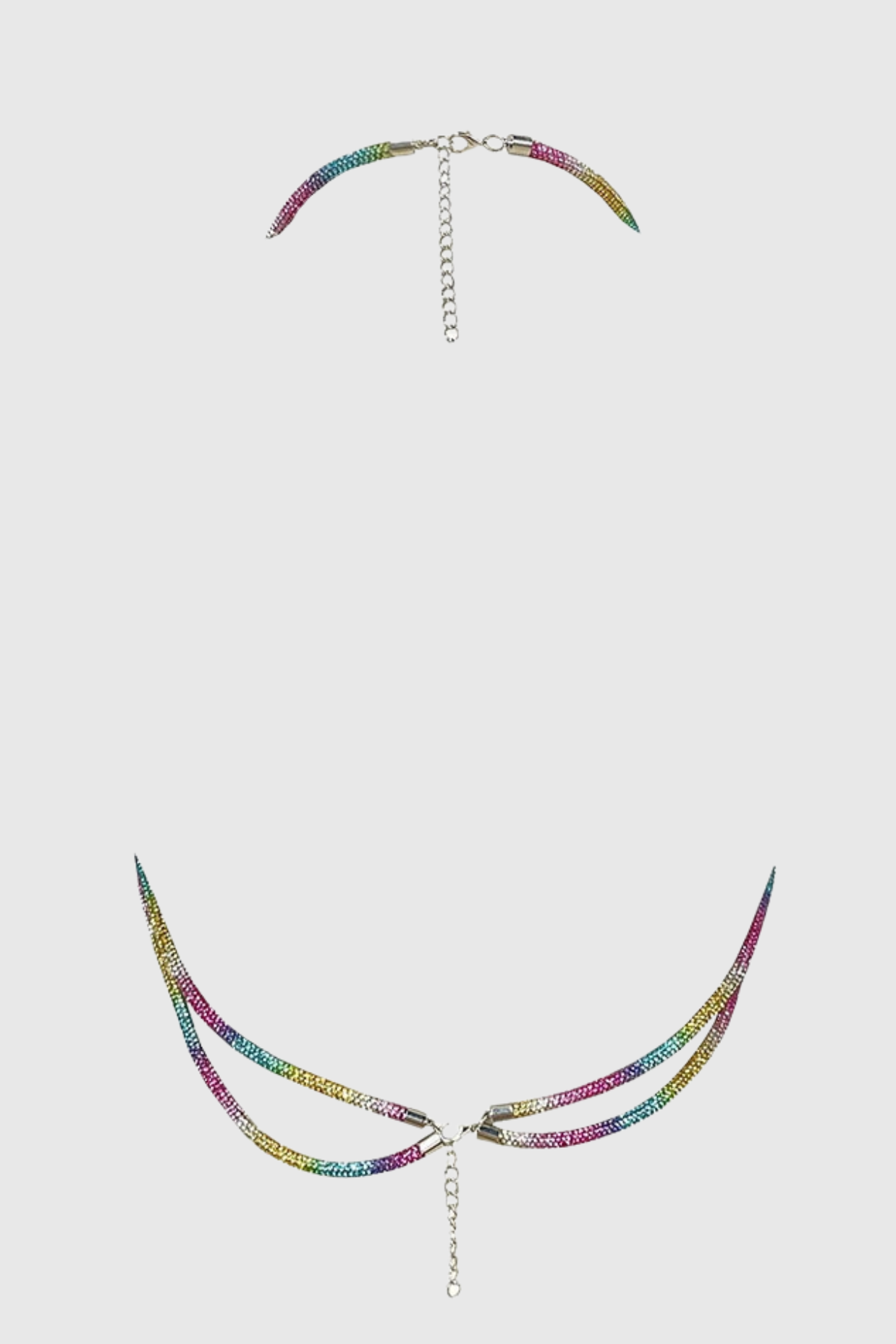 Bakir Crystal Spiral Bra - Rainbow
