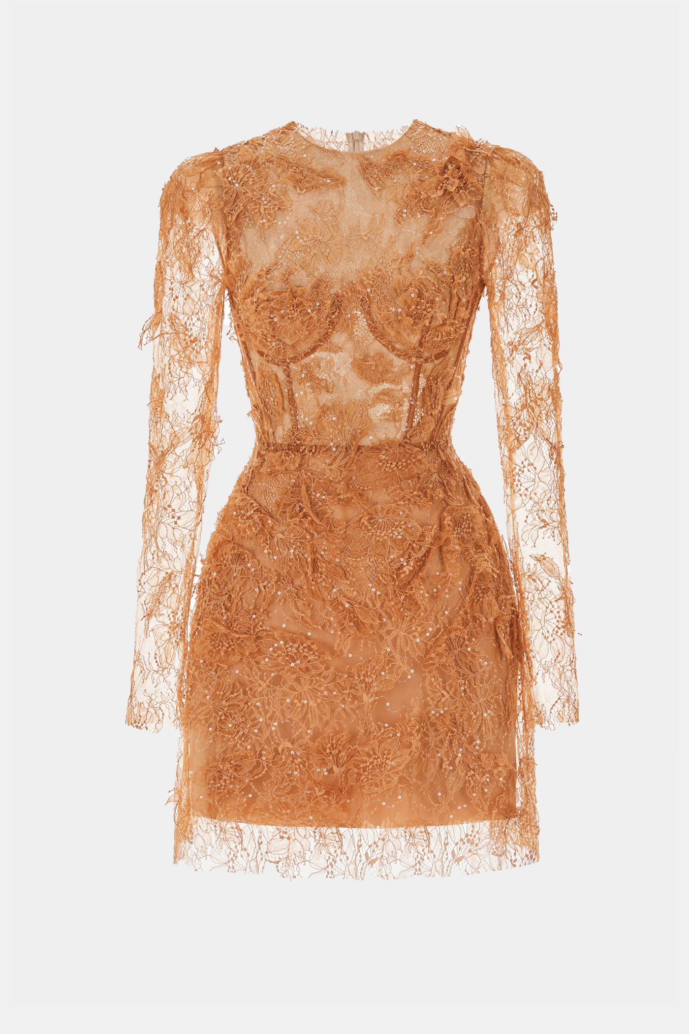 Batya Lace Long Sleeve Mini Dress