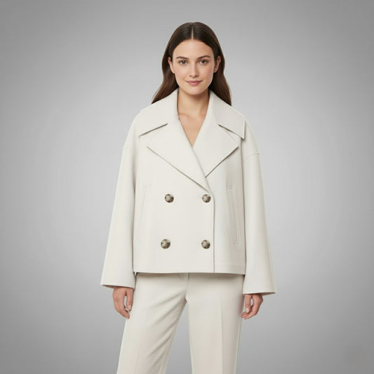 Georgia | Classic Double Button Short Jacket for Women