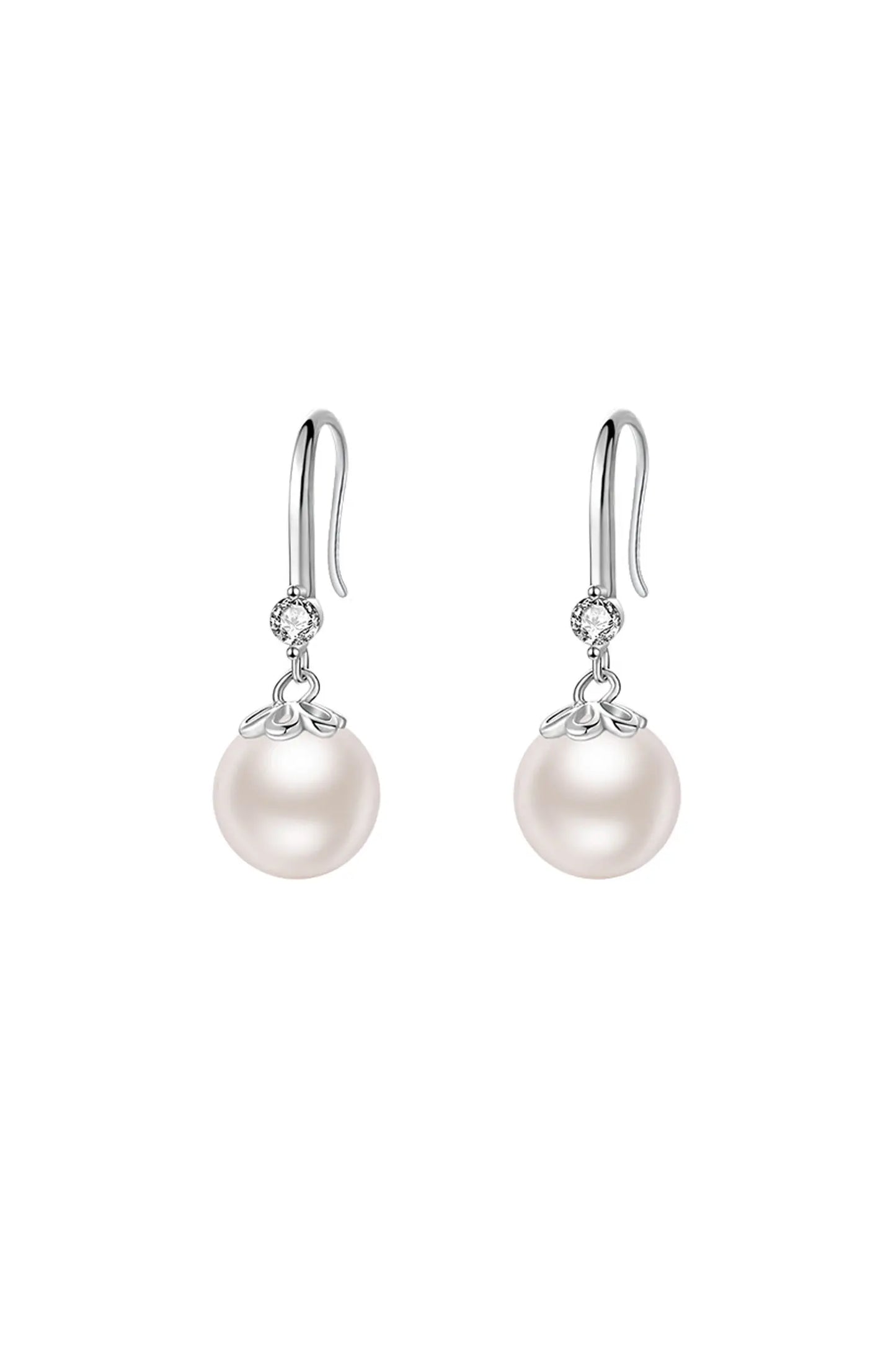 Bernie White Pearl Earrings