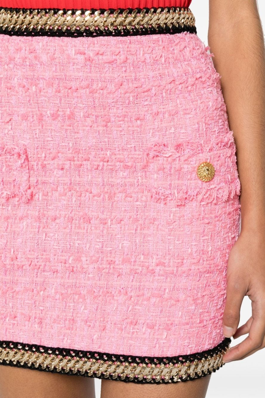 Betty Tweed Chain Skirt