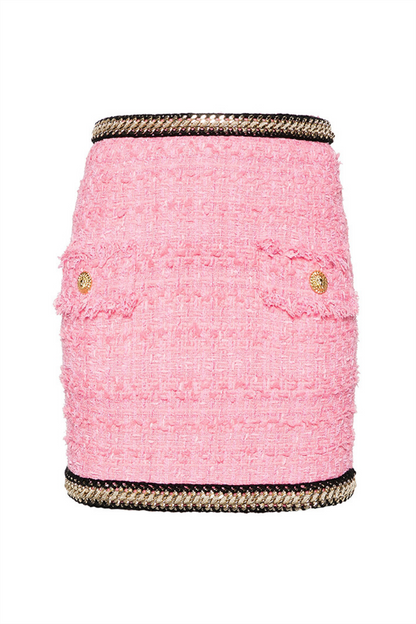 Betty Tweed Chain Skirt