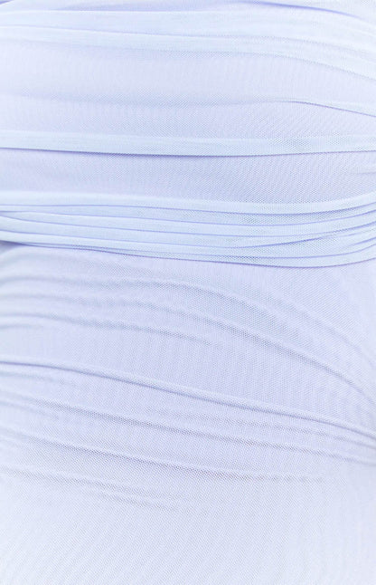 Liliana Lilac Mesh Maxi Dress