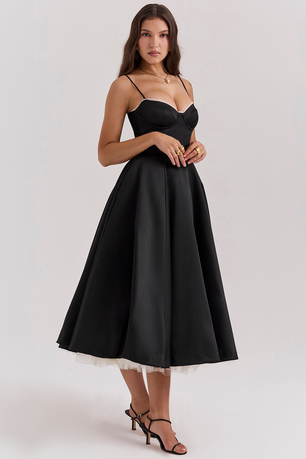 Billy Ballerina Midi Dress - Black