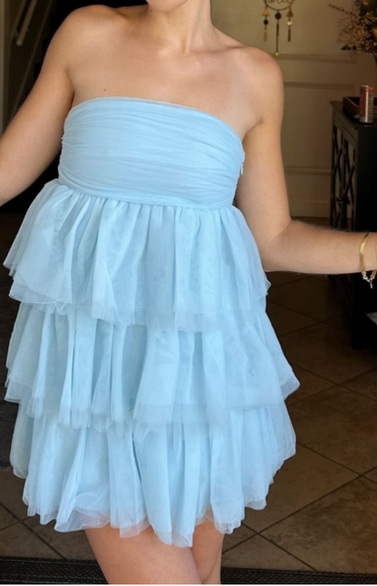 Bella Blue Mini Party Dress