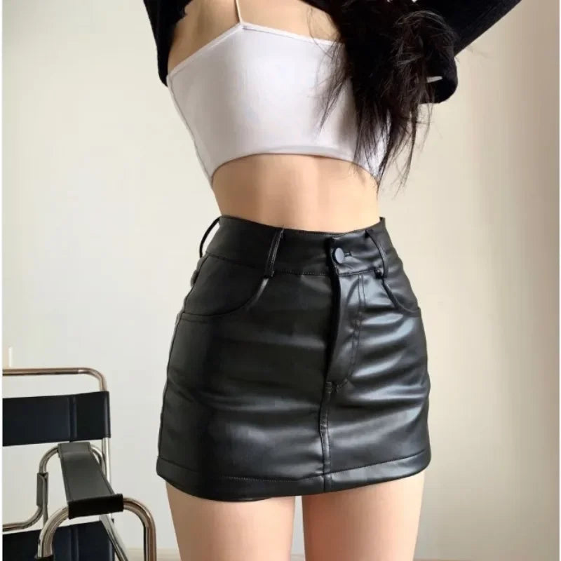 Bodycon High Waist PU Skirt