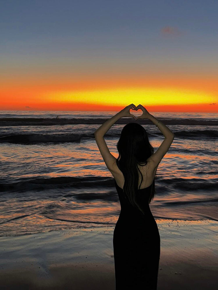 Black Cut-Out Bodycon Maxi Dress Chic & Sultry Beach Party Outfit