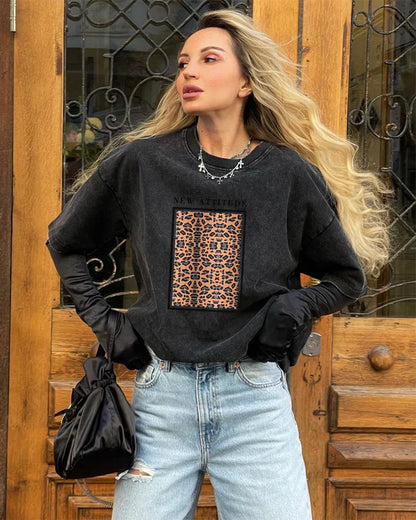 Acid Wash Print Luxury Vintage T-shirt