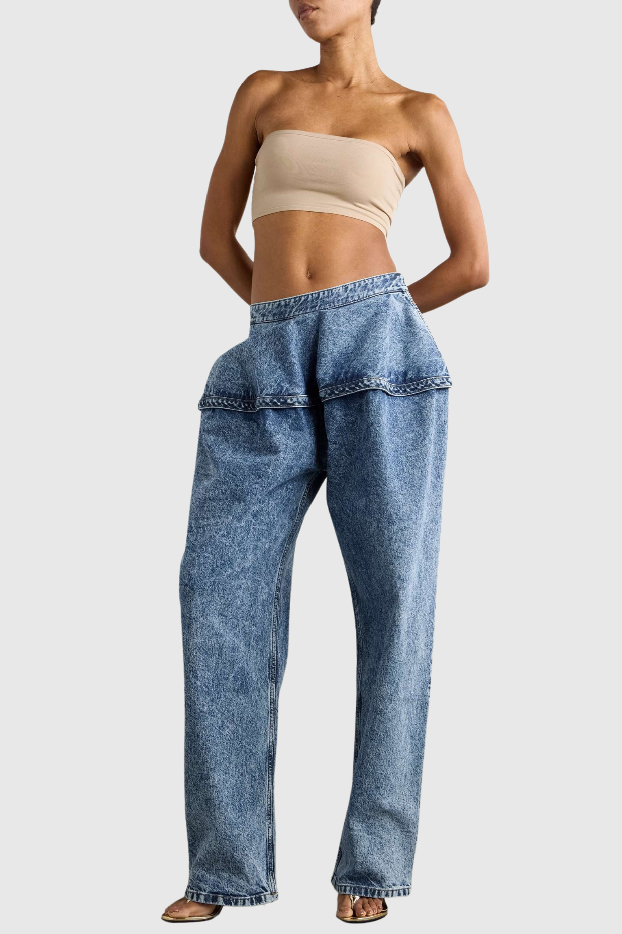 Blonde Wide-leg Jeans