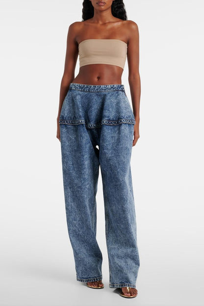 Blonde Wide-leg Jeans