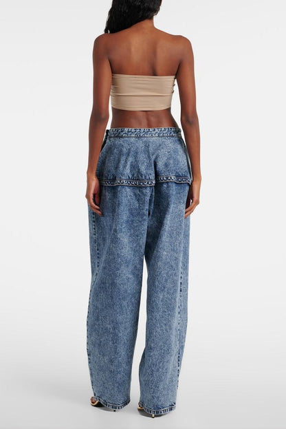 Blonde Wide-leg Jeans