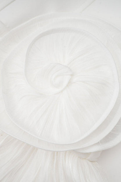 Blysse Floral Applique Pleat Corset Mini Dress