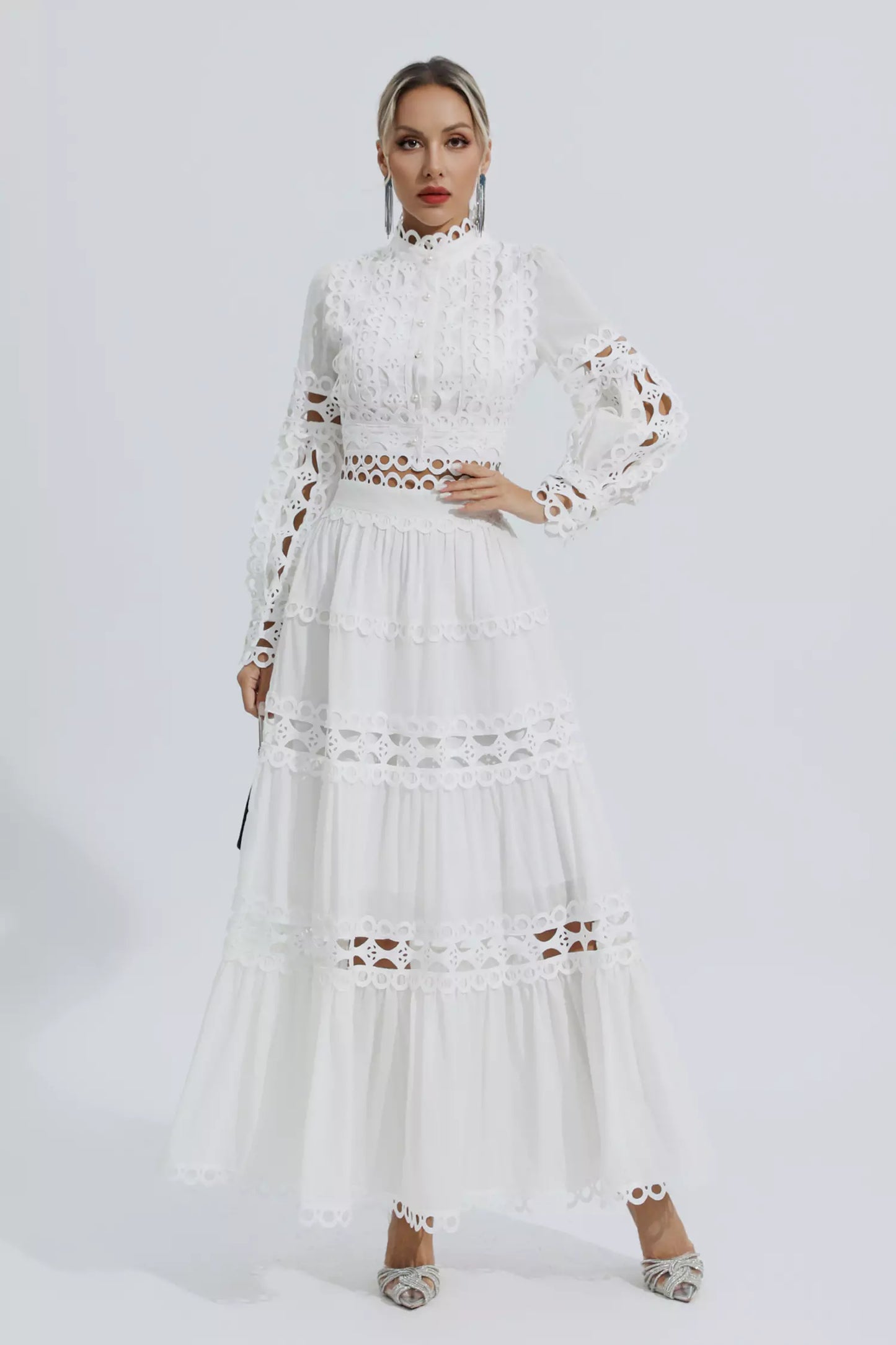 Bonnie White Lace Hollow Set