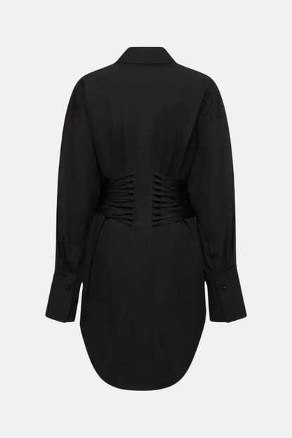 Braycha Ruch Drawstring Shirt - Black