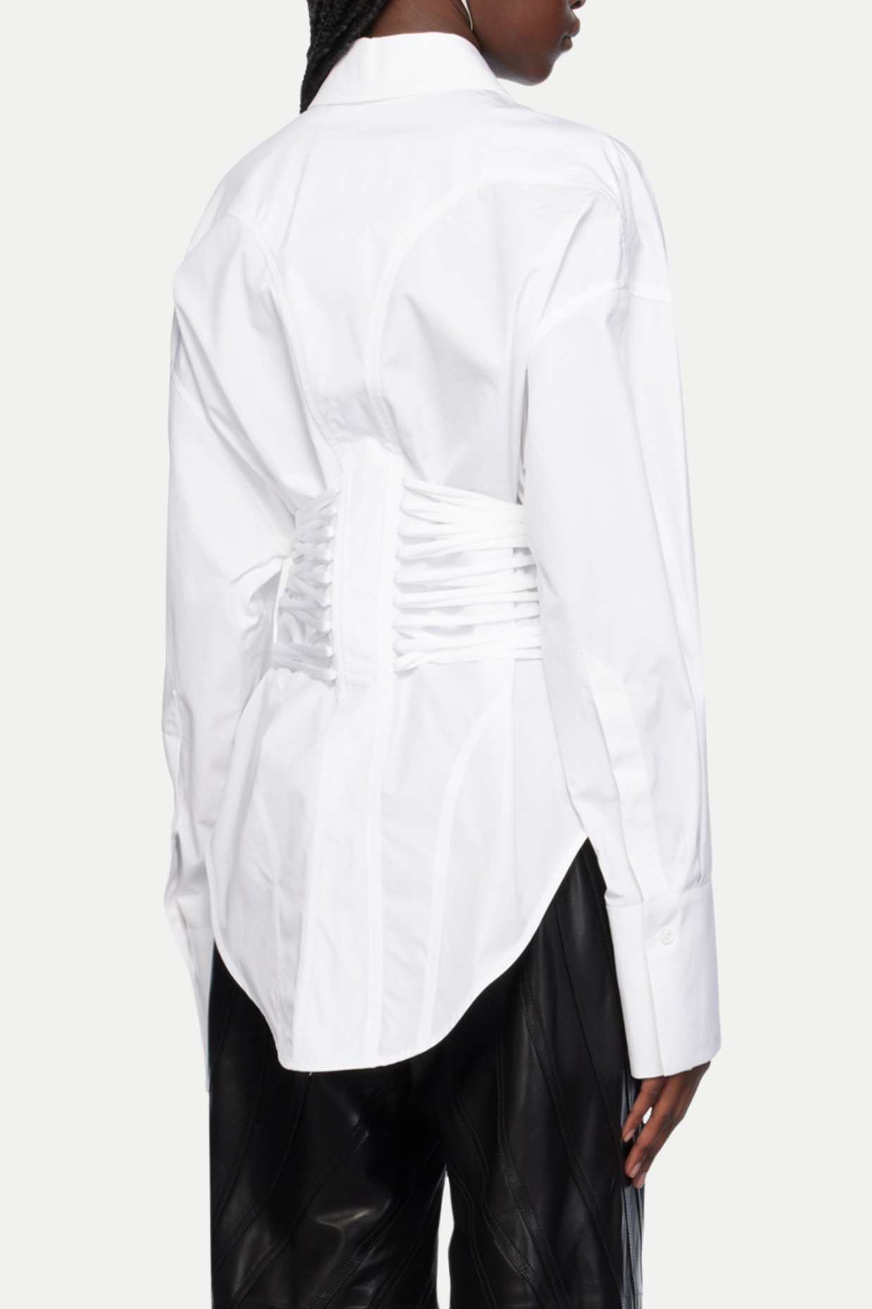 Braycha Ruch Drawstring Shirt - White